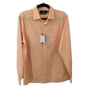 NWT Coast The Bowman Shirt Long Sleeve Button‎ Down Size MEDIUM in Coral